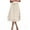 Beige, variant on GigrtiJin Women's Mesh Midi Skirt Sweet Elastic High Waist A-Line Ruffle Tiered Layered Puffy Long Maxi Skirts