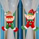 thumbnail image 5 of Modelo femenino hebilla de cortina de elfo de dibujos animados de Navidad muñeca hebilla de cortina para puerta colgante de árbol de Navidad vestir 65x35cm Material: tela ANGGREK Otros, 5 of 8