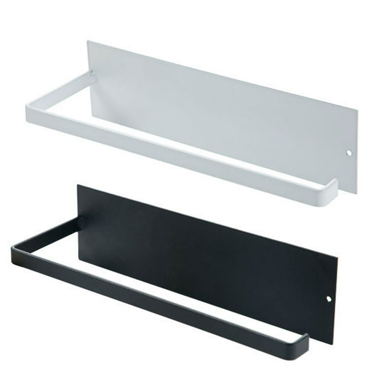 Paper Towel Holder Under Cabinet, 2 pcs Kitchen Wall Mount Stainless Steel  Roll Paper Towel Rack