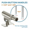 thumbnail image 3 of FENHRTVM Concrete Bull Float Bracket, Stainless Steel Adjustable Concrete Bull Float , Silver, 3 of 6