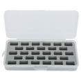 thumbnail image 4 of Caja de 28 carretes vacíos, cubierta de plástico para guardar hilos, organizador de bobinas para máquina de coser, 4 of 14