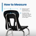 thumbnail image 6 of Seat Sack Elastic Student Chair Storage Pocket - Fits 12"-17" Seats, Stretch Over-the-Chair Storage for Student Desk Organization, Green, 10-PK, 6 of 10