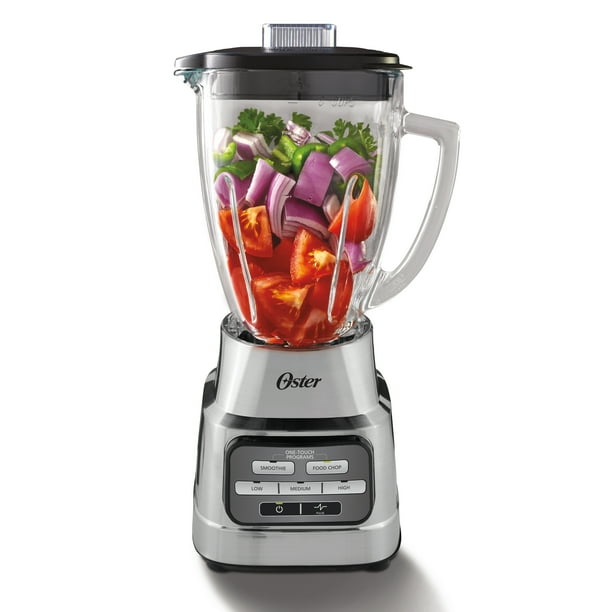 Oster One Touch 6 Cup Glass Jar Blender, Smoothie Blender, Food Chopper