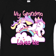 thumbnail image 4 of Inktastic My Grandma Loves Me Unicorn Girls Toddler T-Shirt, 4 of 5