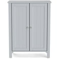 thumbnail image 6 of Topbuy Bathroom Storage Cabinet Floor Storage Freestanding Organizer Cabinet Gray, 6 of 6