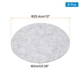 thumbnail image 2 of Uxcell 8pcs 10 Inch Round Adhesive Backed Felt for Household Applications, Light Grey, 2 of 5