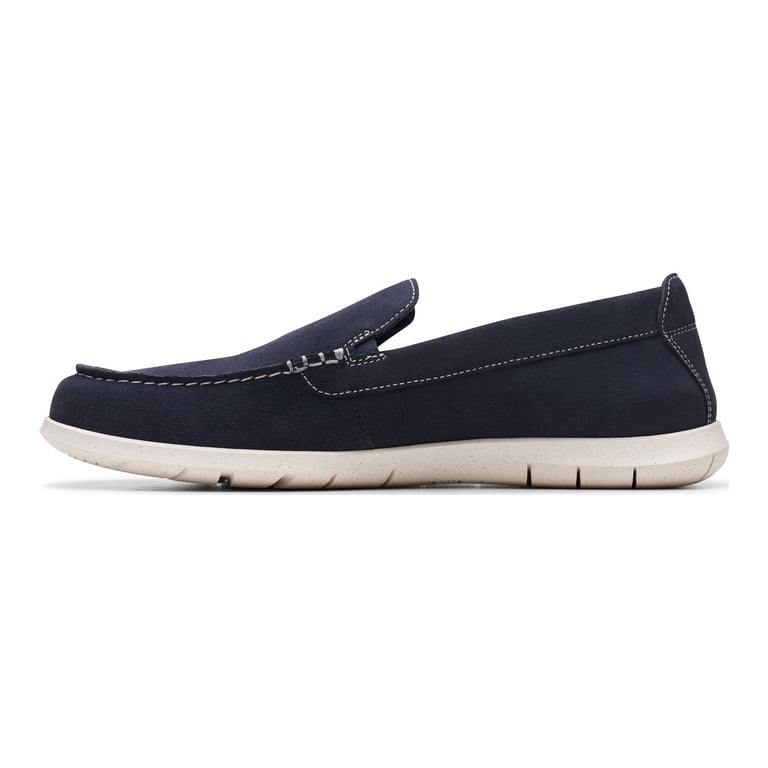 Clarks  Flexway Step Men\'s Suede Shoes Size 9 - Navy - Damage Clarks Mens Flexway Step Navy Suede Shoes 9 Medium : Target main image 2