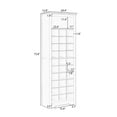 thumbnail image 3 of Shoe Cabinet, 30 Pair Freestanding Shoe Rack Storage Organizer, Modern Shoe Storage Cabinet with Shelves for Hallway Bedroom Closet Entryway (Black), 3 of 9