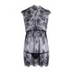 thumbnail image 2 of VISgogo Mujer Verano Sexy Sólido Ropa de Dormir Vestido de Noche + G-String Encaje Floral Babydoll Pijamas VISgogo moda, 2 of 7