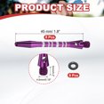 thumbnail image 2 of Aluminum Dart Shafts Medium 2BA Thread Dart Stems Replacement Accessories with Rubber Rings for Steel Tip Purple, 2 of 5