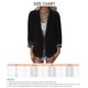 thumbnail image 2 of Blazer De Solapa Con Pu?os De Leopardo, Bolsillos Laterales De Color Sólido Blazer De Mujer Suave De Manga Larga Para Ir De Compras A La Oficina ANGGREK Otros, 2 of 5