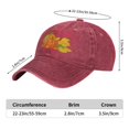 thumbnail image 4 of Autumn Pumpkin Baseball Caps for Men Women Adjustable Casual Trucker Hats for Fishing Outdoor Activities Fashion Hats, 4 of 6