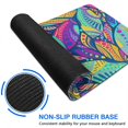 thumbnail image 6 of Long Mouse Pads for Desk,Blue Pioneer Flower and Leaf Pattern Desk Mats on Top Of Desks, Desk Mouse Pad Extra Large with 3mm Non-Slip Base and Stitched Edge for Gaming,Office,Work,Home 35.4"x15.7", 6 of 6