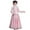 Pink, variant on KAUOD Girls Chinese Dress Suits 2 Piece Flower Embroidery Fleece Coats Tulle Skirts New Years Dresses Outfits for Kids