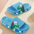 thumbnail image 2 of Binhe Dinosaur Children Slippers Cute Cartoon Beach Slippers for Kids Non Slip Boys Girls Summer Shoes with Slides Sandals Lightweight Open toe Teen Garden Clogs Kids Outdoor Beach Pool Show, 2 of 5