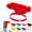 Red, variant on Fun Sun Visor Palm Shaped Design Hands Free Hand Shade Hat Hand Shadow Hat Funny 3D Visor Palm Sized Sun Hat With Adjustable Headband for Outdoor