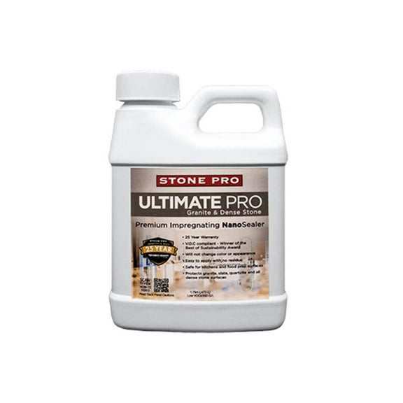 Stone Pro Ultimate Pro Sealer for Sealing Granite, Slate, Quartzite & Dense Stone (1 Pint – 16 Fl Oz)