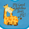 thumbnail image 4 of Inktastic My Great Grandma Loves Me Boys or Girls Baby Bib, 4 of 4