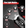 thumbnail image 4 of Pack LED Flashlights, 2000 Lumens Bright Tactical Flashlights with 5 Modes, Waterproof Zoomable Flashlight, Portable Flashlight for Camping, Hiking, Outdoor, Home Emergency, 4 of 5
