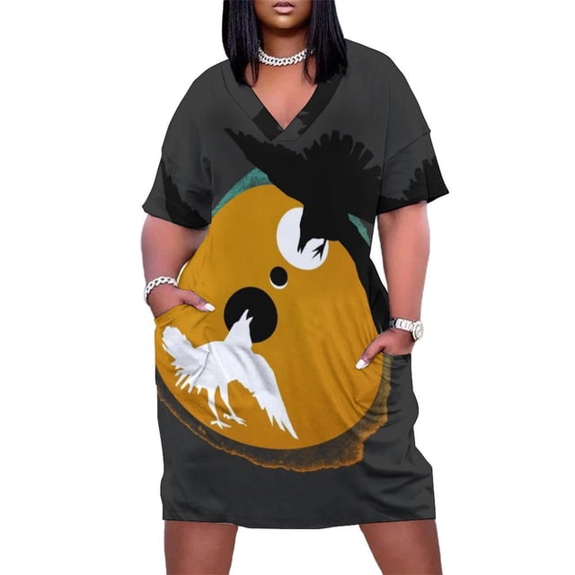Duality-vestido holgado con bolsillo para mujer, vestido de graduación verano