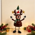 thumbnail image 5 of 2026 Christmas Indoor Home Decor 3 Style Christmas Standing Decor Figurines Santa Claus Snowman And Reindeer Table Ornament For Fireplace Mantel And Shelf, 5 of 9