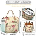 thumbnail image 5 of Pioneer Flower Floral Print Pattern Womens Lunch Box for Work,Insulated Large Lunch Bag for Tween and Teen,Loncheras Para Mujer,Leakproof Adult Lunch Bag for Work,Beach,Travel,Picnic,Camping, 5 of 7