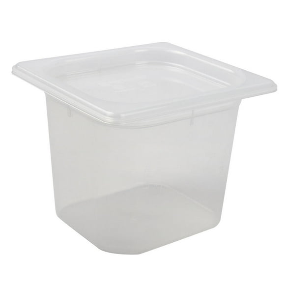 San Jamar MP16 Moule à Aliments ModPan Taille 1/6 avec Couvercle - Empilable, Polypropylène, Transparent
