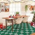 thumbnail image 4 of Christmas Indoor Doormat, Durable Xmas Welcome Mat 6'x9' Non Slip Entrance Rug with Rubber Backing, Machine Washable Winter Holiday Entryway Front Large Floor mat Red Small Carpet, 4 of 9
