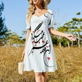 thumbnail image 3 of Persian Calligraphy (Life & Time) Sleeveless Dress women's evening dresses 2024 women's fashion dresses, 3 of 6