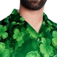 thumbnail image 5 of Saint Patrick's Day Men's Short Sleeve Beach Shirts, Hawaiian Printed Button Down Summer Casual Unisex Men's Shirts, 5 of 6