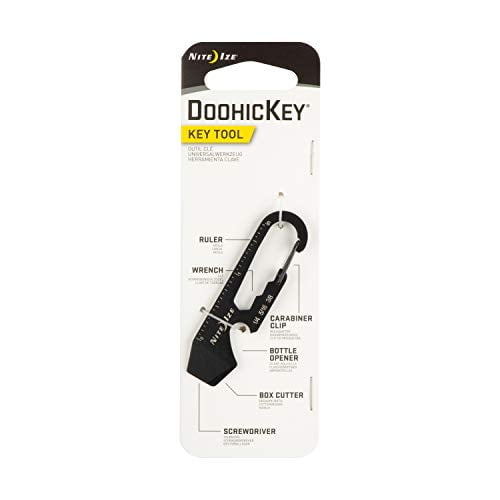 2-Pack Nite Ize DoohicKey Key Tool Steel Keychain Multi-Tool w/Key Ring Clip 