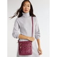 thumbnail image 2 of Time and Tru Women's Norah Crossbody Shoulder Bag, Maroon, 2 of 6