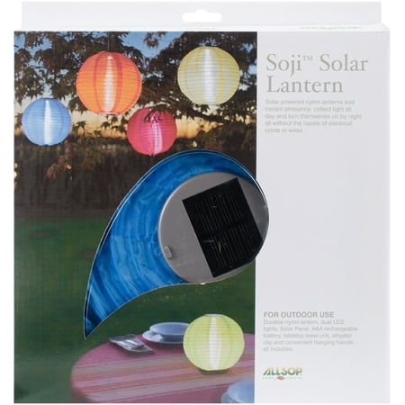 UPC 035286296144 product image for Soji Original Round Nylon Solar Lantern 10