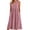 Pink, variant on XUNKUSGA Cotton Linen Midi Dresses for Women Fashion Casual V-Neck Summer Dress Lightweight Solid Color Sleeveless Long Sundresse with Pockets,Blue,S