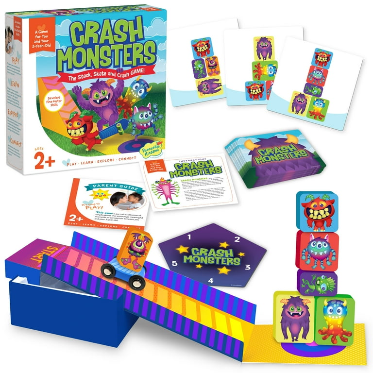 Peaceable Kingdom Crash Monsters Toddler Game, Learning Toys