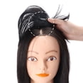 thumbnail image 3 of CAROOTU Clip-On Hair Topper Straight Extension Cover White Sparse Hair Hairpiece, 3 of 6