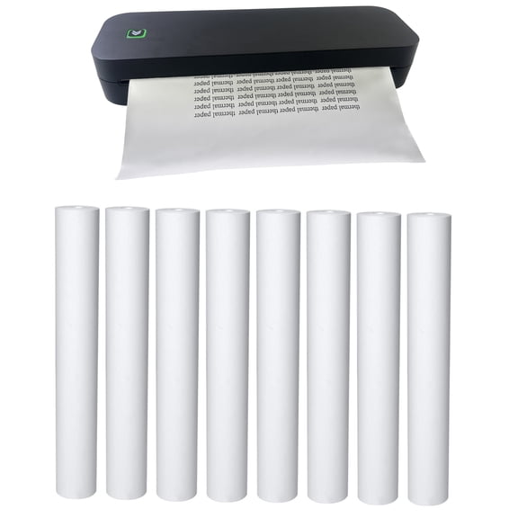 8 rolls (about 200 pages), thermal paper A4 size, rolled, quick dry for pen, bps bpa free