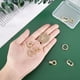 thumbnail image 3 of 8 cierres plegables de latón chapado de larga duración con micropavé de circonita cúbica, cierres de giro intercambiables para fabricación de joyas., 3 of 9