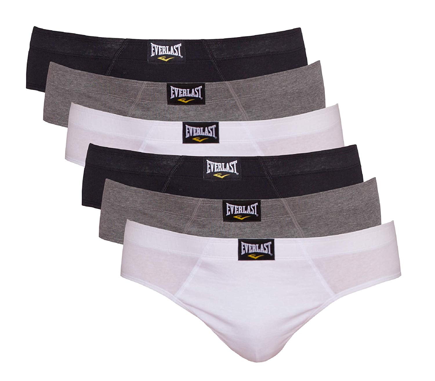 Everlast 6 Pack Sport Brief 2 White 2 Black 2 Grey Walmart Canada