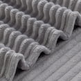 thumbnail image 7 of Mainstays Textured Plush Oversized Throw Blanket, Soft Silver, 50 x 72 in, 7 of 7