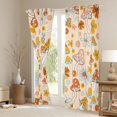 thumbnail image 3 of Feelyou Mushroom Black Out Curtains, Blossoms Floral Curtains Pack of 2 (42x63 Each), 3 of 6