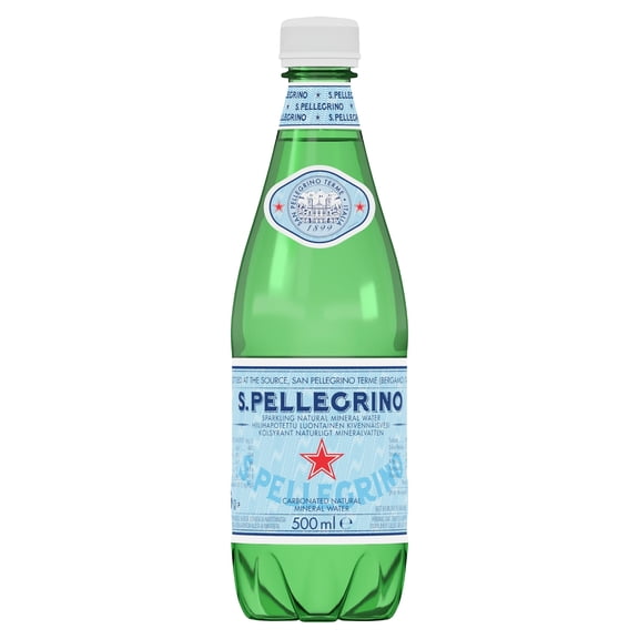 San Pellegrino Sparkling Natural Mineral Water 500ml, Imported from Britain