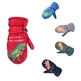 thumbnail image 3 of Guantes cálidos de invierno para niños con dibujos creativos de dinosaurios pequeños, gruesos y resistentes al frío, para esquí Mitch, 3 of 6