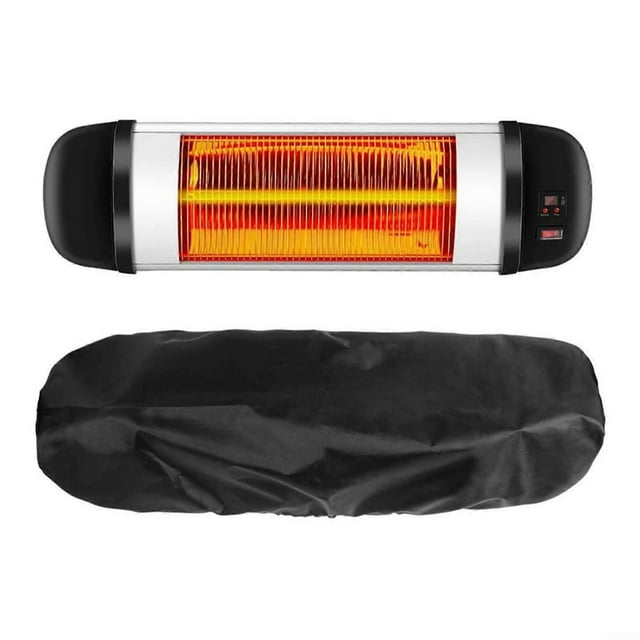 Wall Mounted Patio Heater Cover Waterproof 210D Oxford Cloth with Bottom Closure for Outdoor Protection