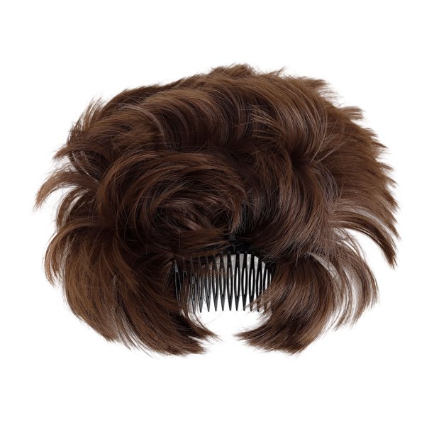 Extensiones para moños: postizos sintéticos con clip para recogidos y colas de caballo; moldeador de moños para cabello grueso