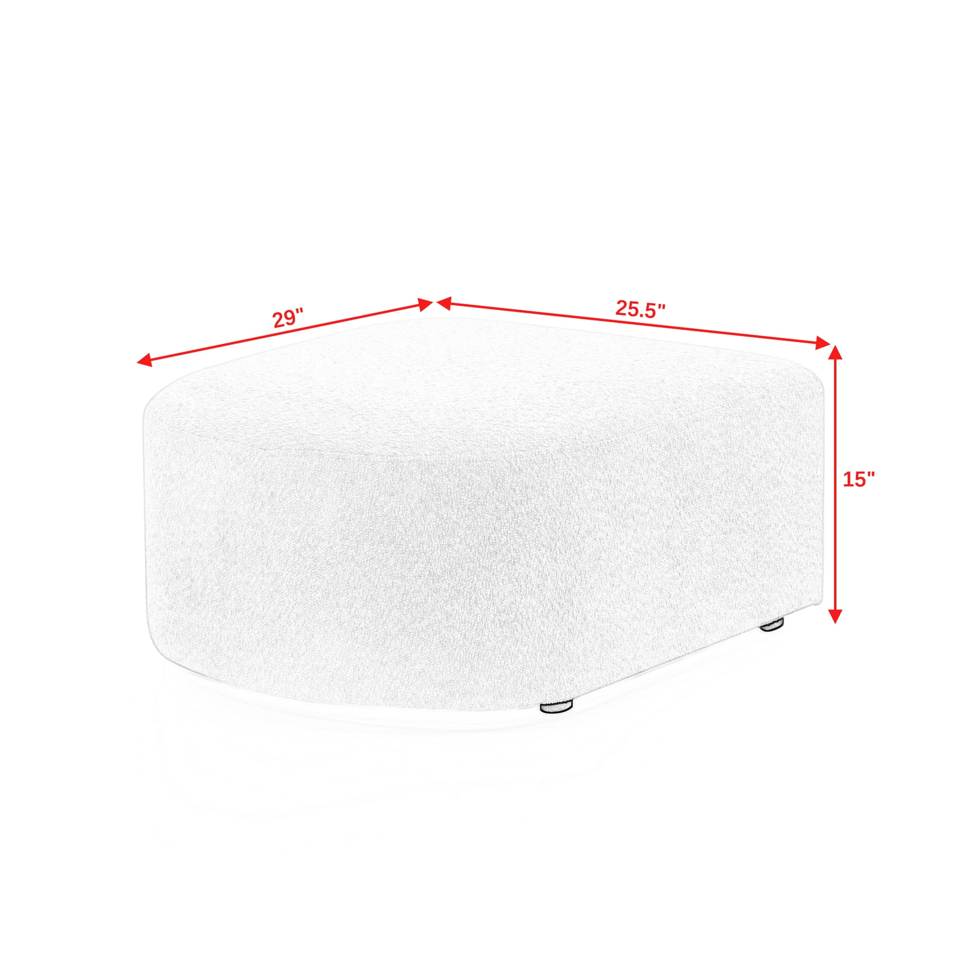 Kadyn 117" L Shape Sectional Sofa, Modern Sofa Couch with Two Single Seat, Two Chaises and Two Ottomans, 6-Seater Modular Sofa for Small Space Living Room, Beige Kadyn 117" L Shape Sectional Sofa, Modern Sofa Couch with Two Single Seat, Two Chaises and Two Ottomans, 6-Seater Modular Sofa for Small Space Living Room, Beige