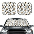 thumbnail image 2 of Balery 2 Piece French Bulldog3 Car Windshield Sun Shade|Foldable Front Windshield Shade for Car Front Window for Most Sedans SUV Truck-Small, 2 of 7