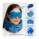 thumbnail image 3 of Almohada De Viaje Inflable, cojin De Cuello Oficina Y Antifaz Belug Azul, 3 of 5