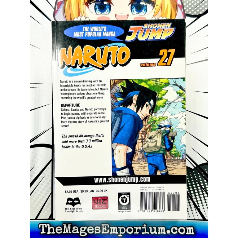 Naruto Naruto, Vol. 27: Departure, Book 27, (Paperback) - Walmart.com