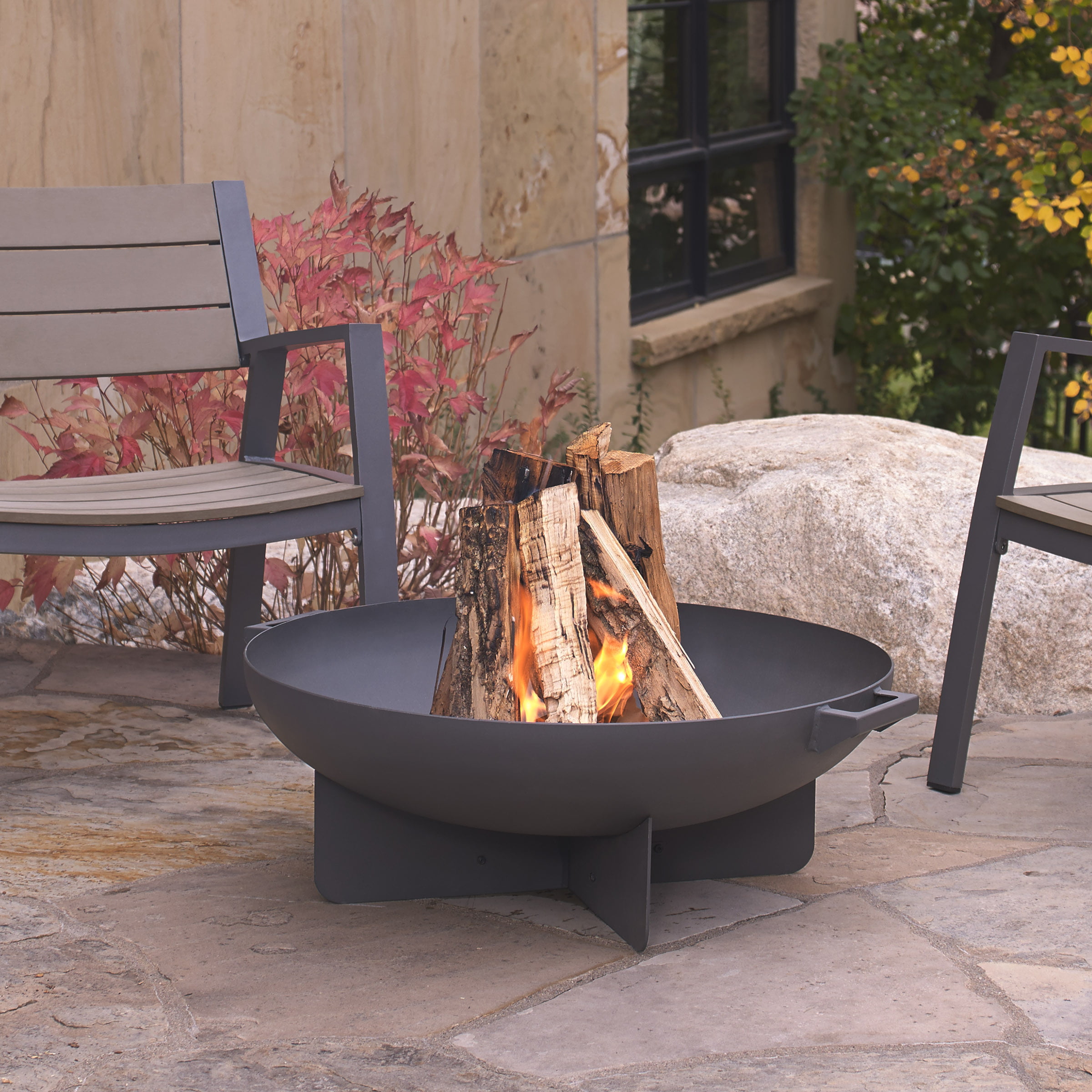 Details about   Safari Themed Hexagonal fire Pit With Black Finish 
